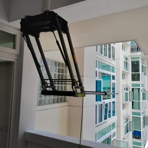 Black Ez Hi-Dry complete with Ceiling Bracket.