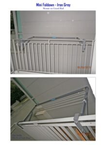 Foldown on Guardrail of a Condominium Balcony